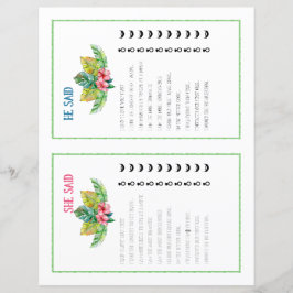 Han sa hon sa Tropisk Bröllopsduschlek