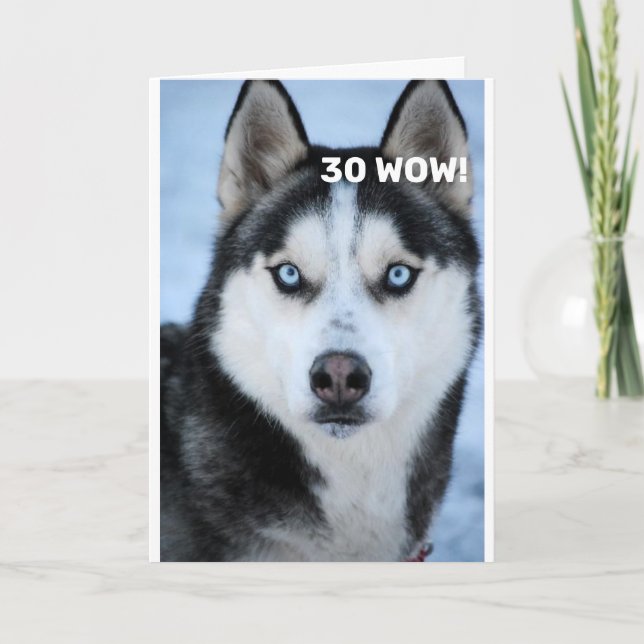 HAN SÄGER VARFÖR HUMOR-kortet "30års födelsedag" Ä Kort (Framsida)