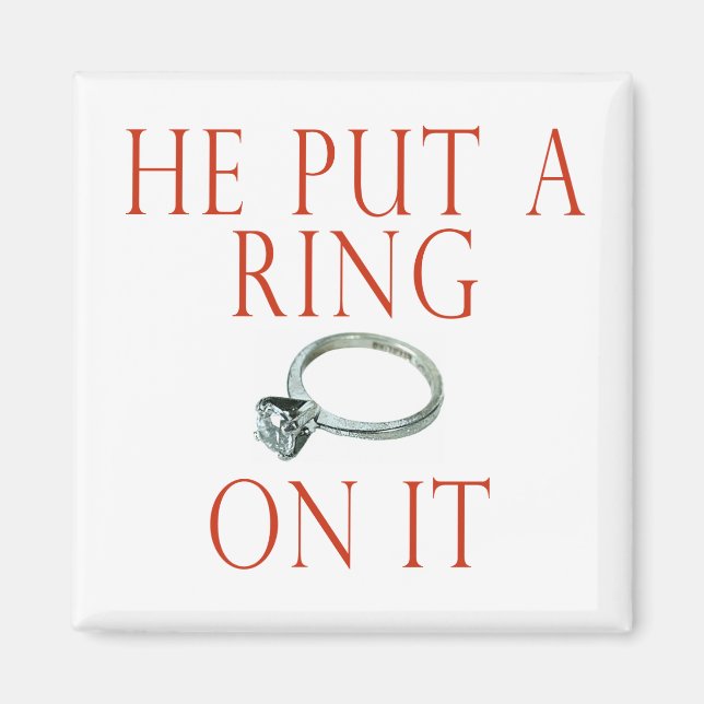 Han satte en Ring på brickan Magnet (Framsidan)