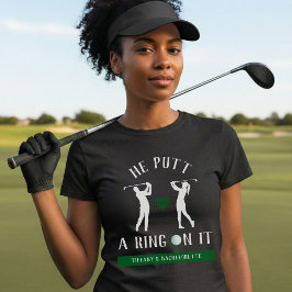 Han satte en ring på den där golfens möhippa svart t shirt