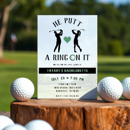 Han satte en ring på den där golfmöhippa inbjudningar