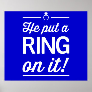 Han satte en Ring på den! Poster