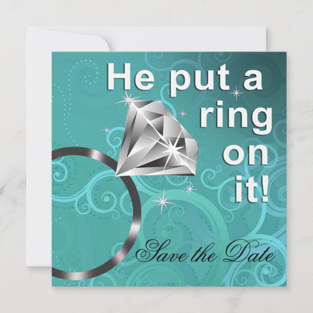 Han satte ett ring på det - spara datumet (Framsida)