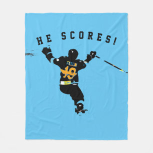 Han Scores! - Ice Hockey Player Fleecefilt