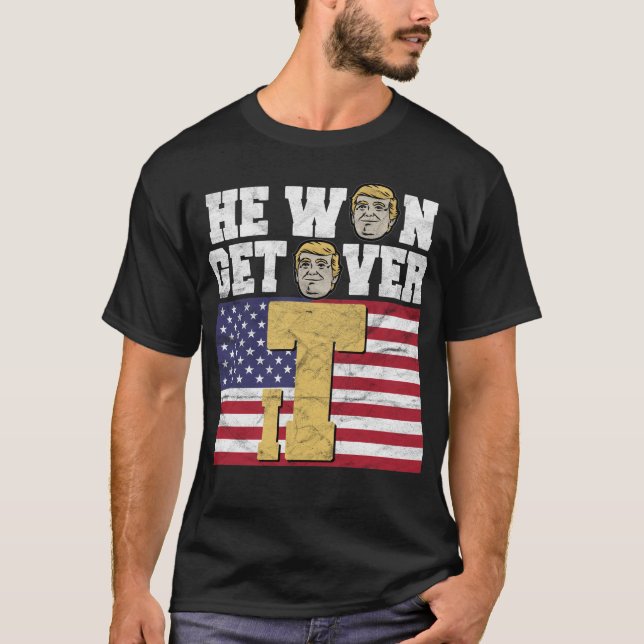 Han segrade får över det t shirt (Framsida)