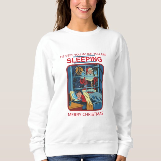 Han ser dig när du sover t shirt (Framsida)