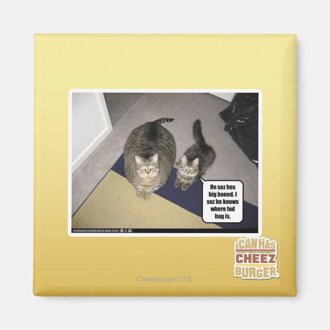 Han ser sig vara benhård. magnet (Framsidan)