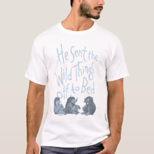 Han skickade de vilda djuren till sängs - Blå T Shirt
