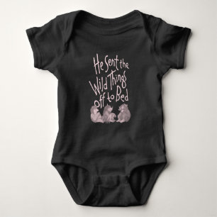 Han skickade de vilda djuren till sängs - Rosa T Shirt