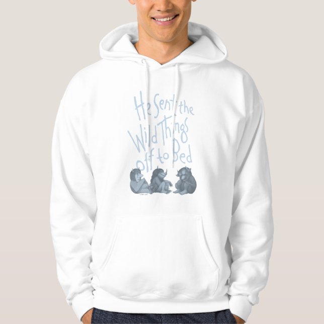 Han skickade Vilden Sak av till Bed - Blue Hoodie (Framsida)
