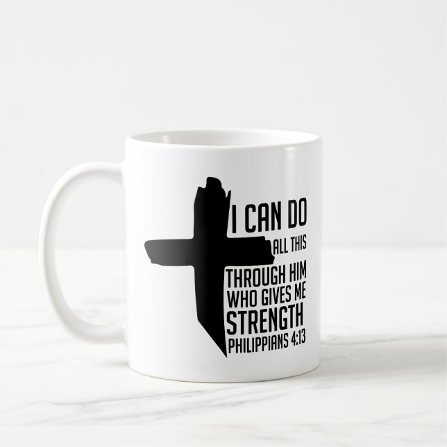 Han som ge mig styrka. kaffemugg (Vänster)