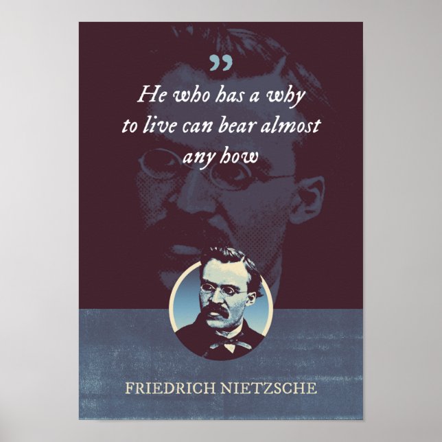 Han som har en anledning att leva kan bära nästan  poster (Framsidan)