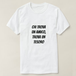 Han som hittar en vän har hittat en skatt t shirt