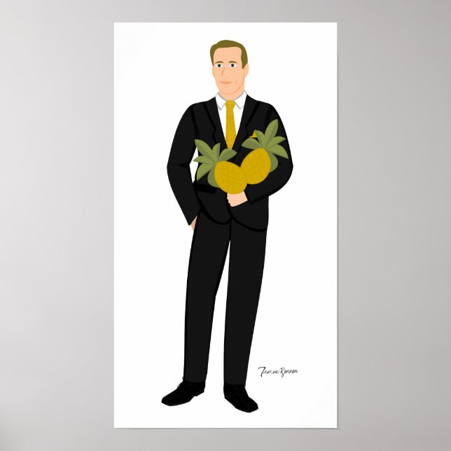 Han som Kärlek ananas Poster (Framsidan)