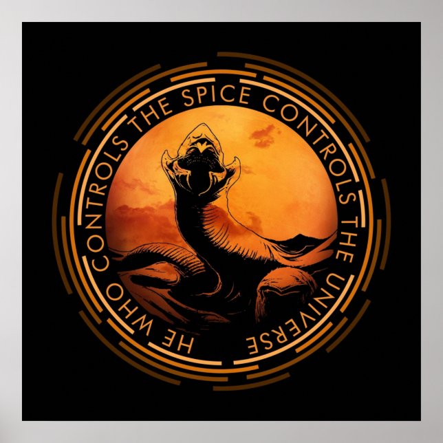 Han som kontrollerar Spice kontrollerar Universe Poster (Framsidan)