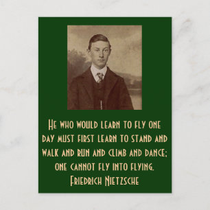 Han som lär sig att flyga en dag... vykort