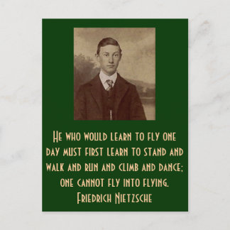 Han som lär sig att flyga en dag... vykort