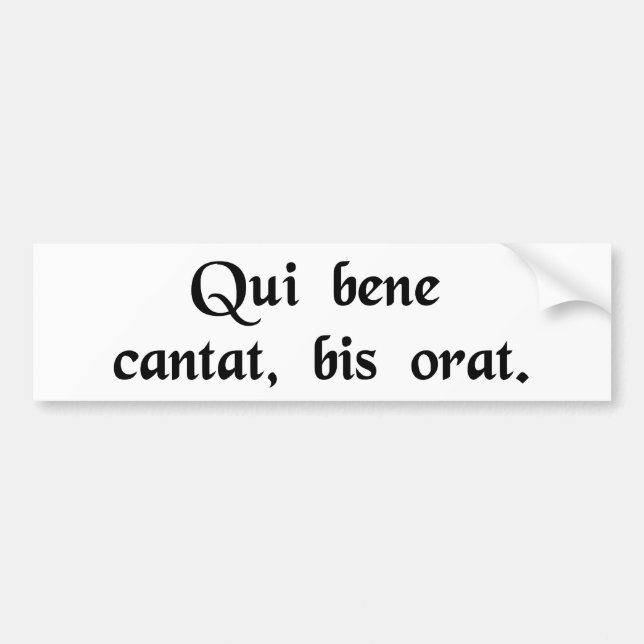 Han, som sjunger väl, ber två gånger bildekal (Framsidan)