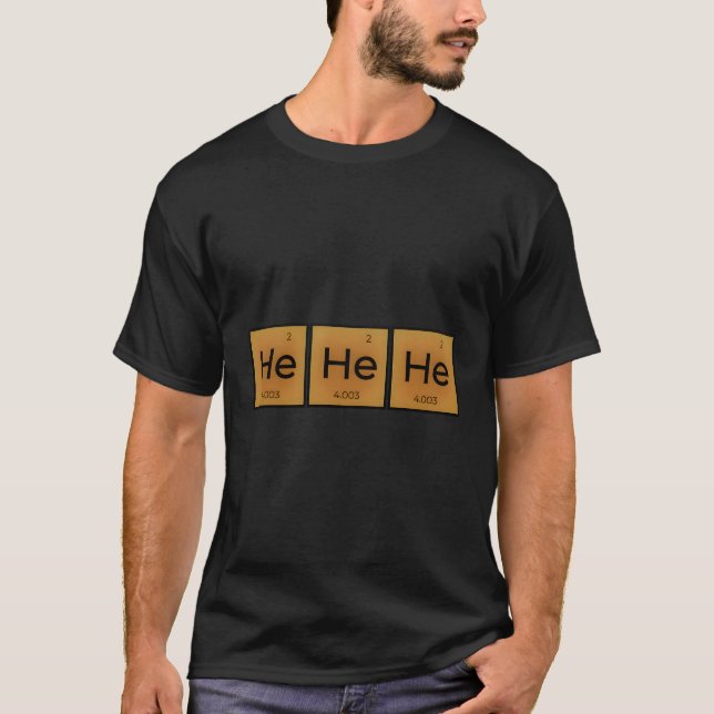 Han stal gaskemisk Långärmad T Shir Shirt (Framsida)