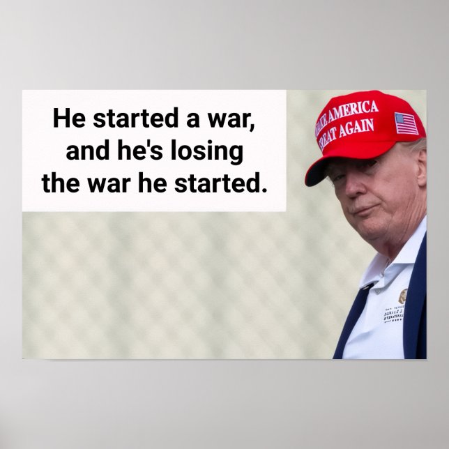 Han Startade En Krigsaffisch Poster (Framsidan)