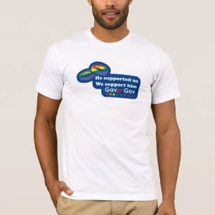 Han stöttade oss, oss stöttar honom t shirt