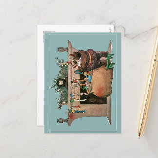 Han talade inte Ord Helg Vykort