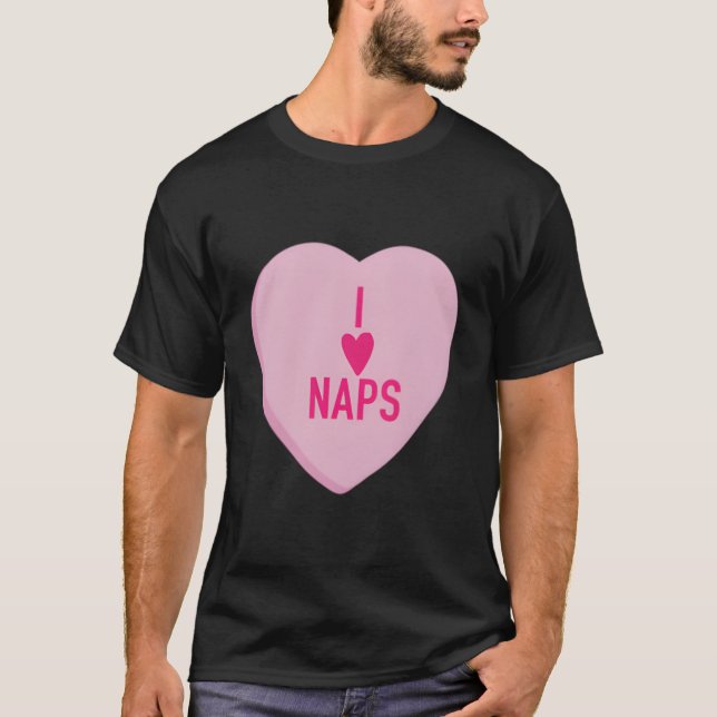 Han tar en tupplur 'S dags konversation Han T Shirt (Framsida)