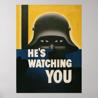 Han tittar på dig poster