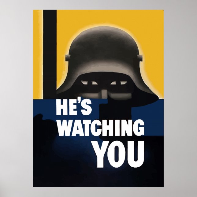 Han tittar på dig poster (Framsidan)