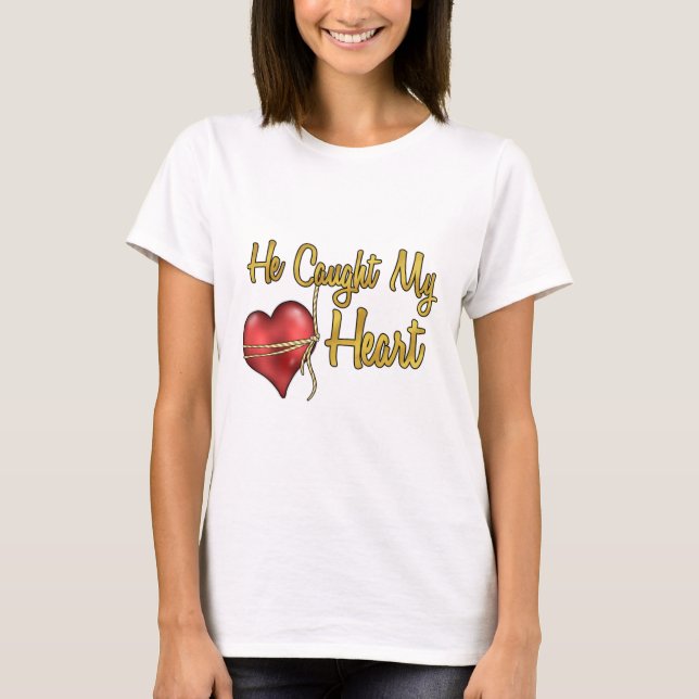 Han tog mitt hjärta t-shirt (Framsida)