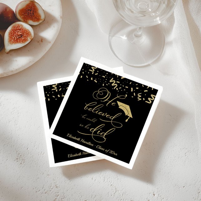 Han trodde att han kunde göra Grad Party Pappersservett (Skapare uppladdad)