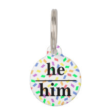 Han uttalade och Namn Round Pet Tag