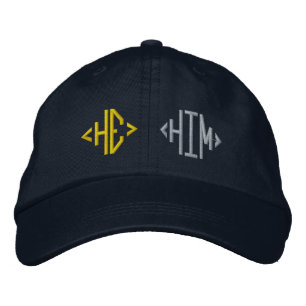 Han uttalar gender Embroiderade Hat Broderad Keps