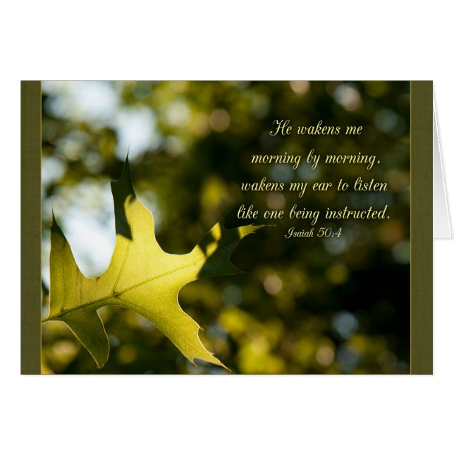 Han vaknar mig Parakaleo-anteckningskort OBS Kort (Framsidan Horizontal)