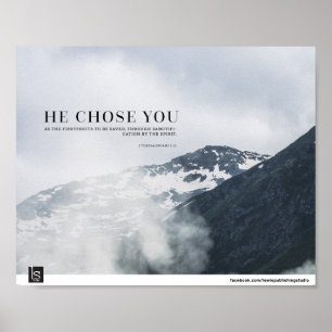 Han valde dig (1 Thessalonians 2:13) Poster