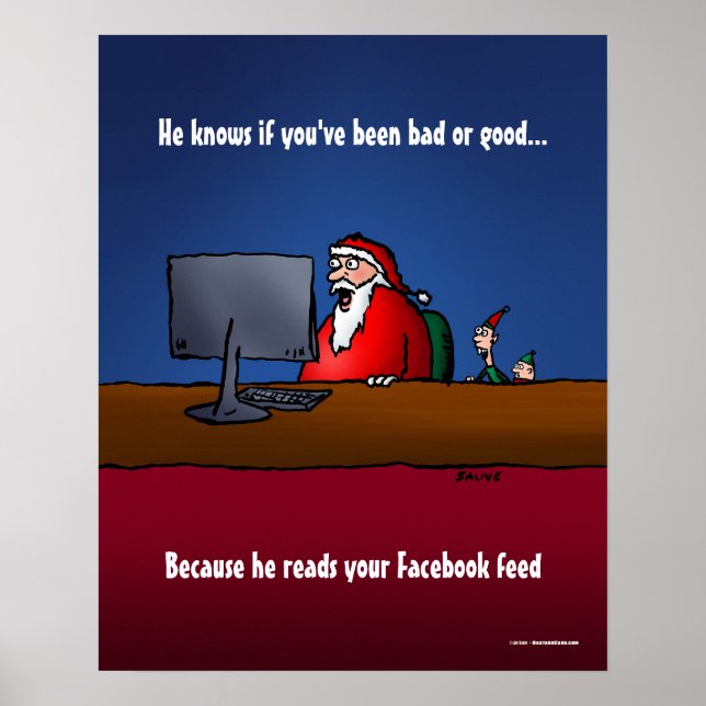 Han vet om du har varit dålig tomten Poster (Framsidan)