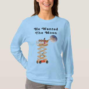 Han ville ha mån-t-shirten t shirt
