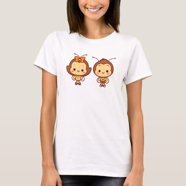 Hana & Hachi T-tröja Tee Shirt (Framsida)