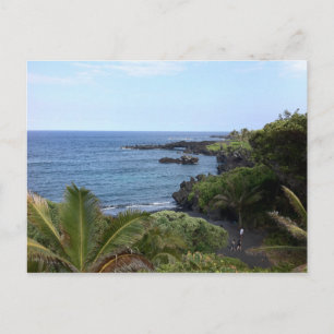 Hana Highway Beach, Maui, Hawaii Vykort
