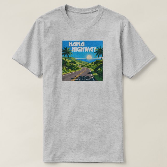 Hana Highway Maui Hawaii Ligcape T Shirt (Design framsida)