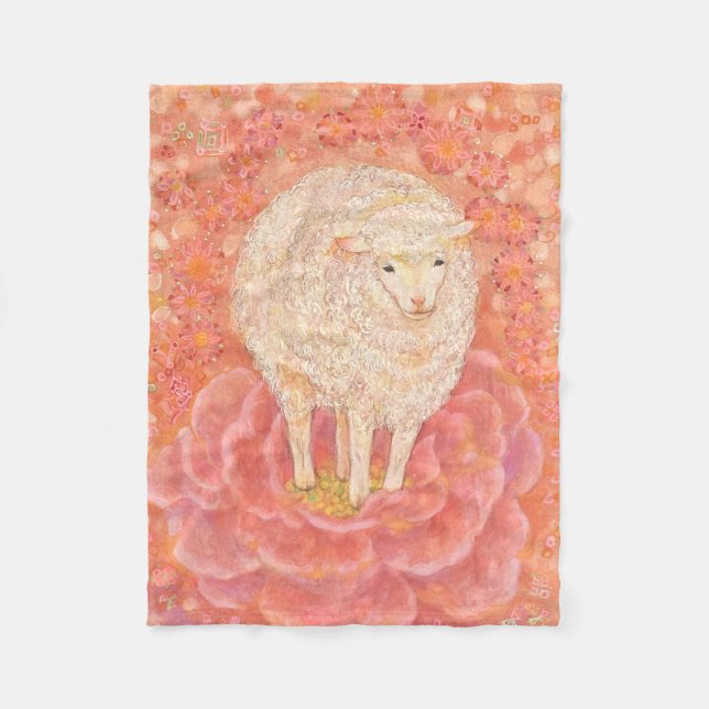 Hana-hitsuji: The Fairy Lamb Fleecefilt (Framsidan)