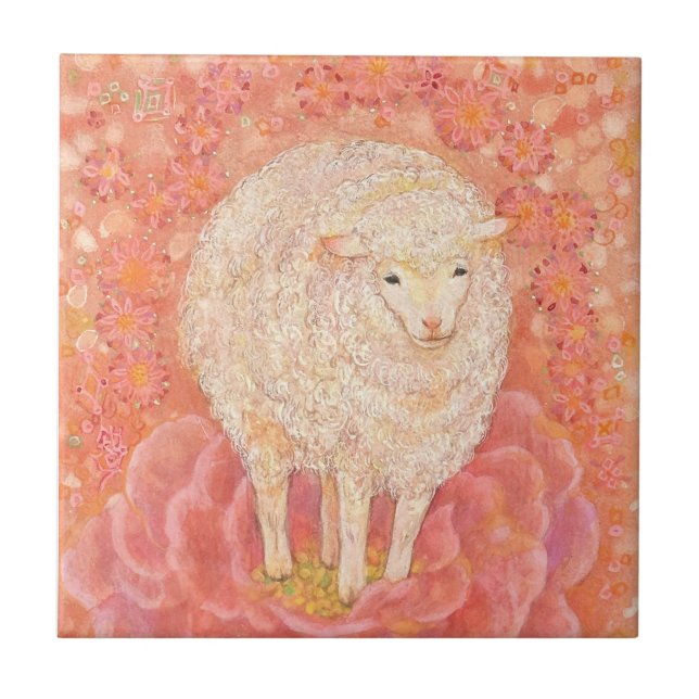 Hana-hitsuji: The Fairy Lamb Kakelplatta (Framsidan)