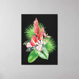 Hana hou-Hawaiian Blommigt Arrangemang Canvastryck