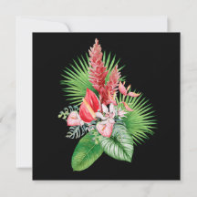 Hana Hou! (Svart) Hawaiisk Flower Arrangemang