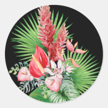 Hana Hou! (Svart) Hawaiisk Flower Arrangemang