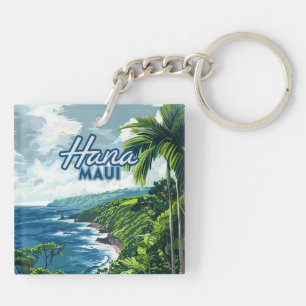 Hana Maui Hawaii Road till Hana Beach Kusten Retro