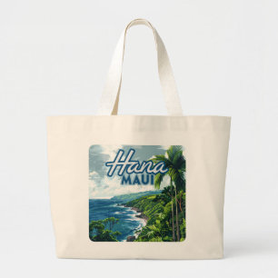 Hana Maui Hawaii Road till Hana Beach Kusten Retro Jumbo Tygkasse