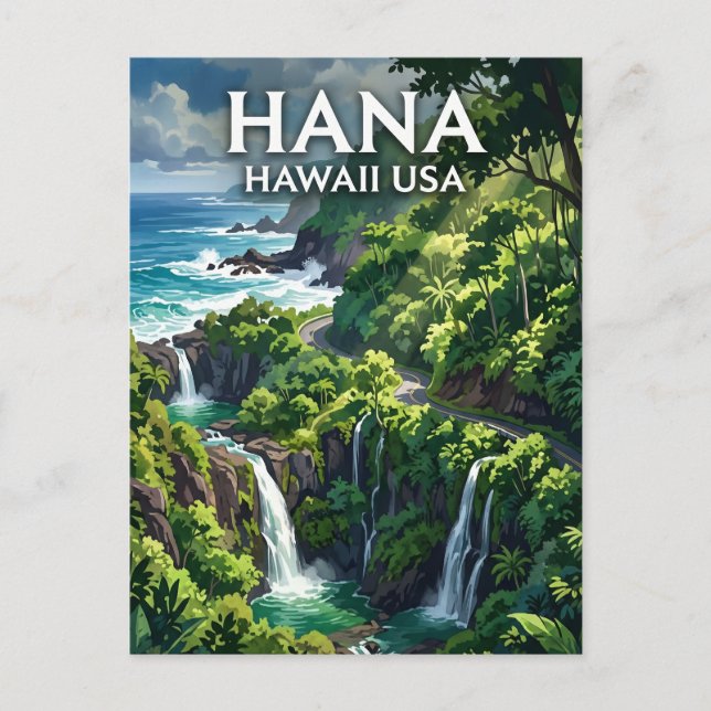 Hana, Maui USA Vykort (Framsida)