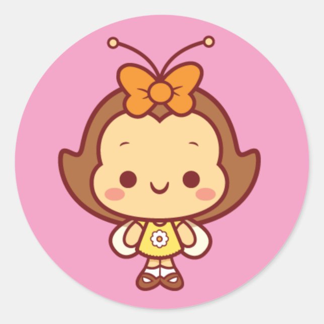 Hana Stickers Runt Klistermärke (Framsida)