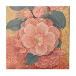 Hana-Tawawa: The Blossoming Camellia - Tapestry Kakelplatta